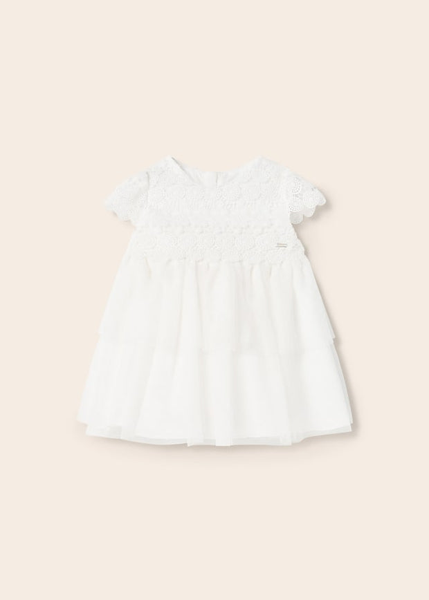 MAYORAL TULLE DRESS - OFF WHITE