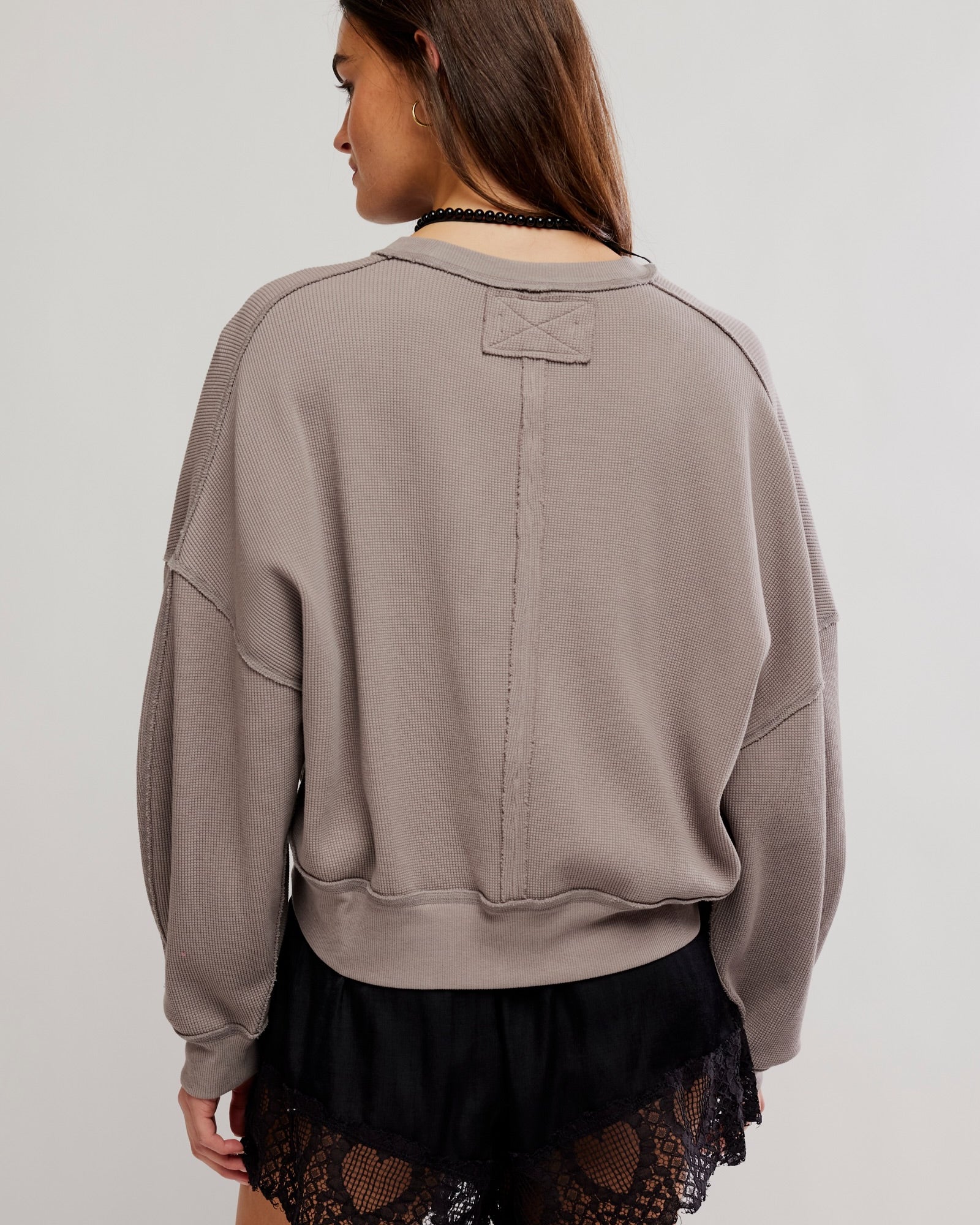 FREE PEOPLE SKYLINE PULLOVER - PETRIFIED WOOD