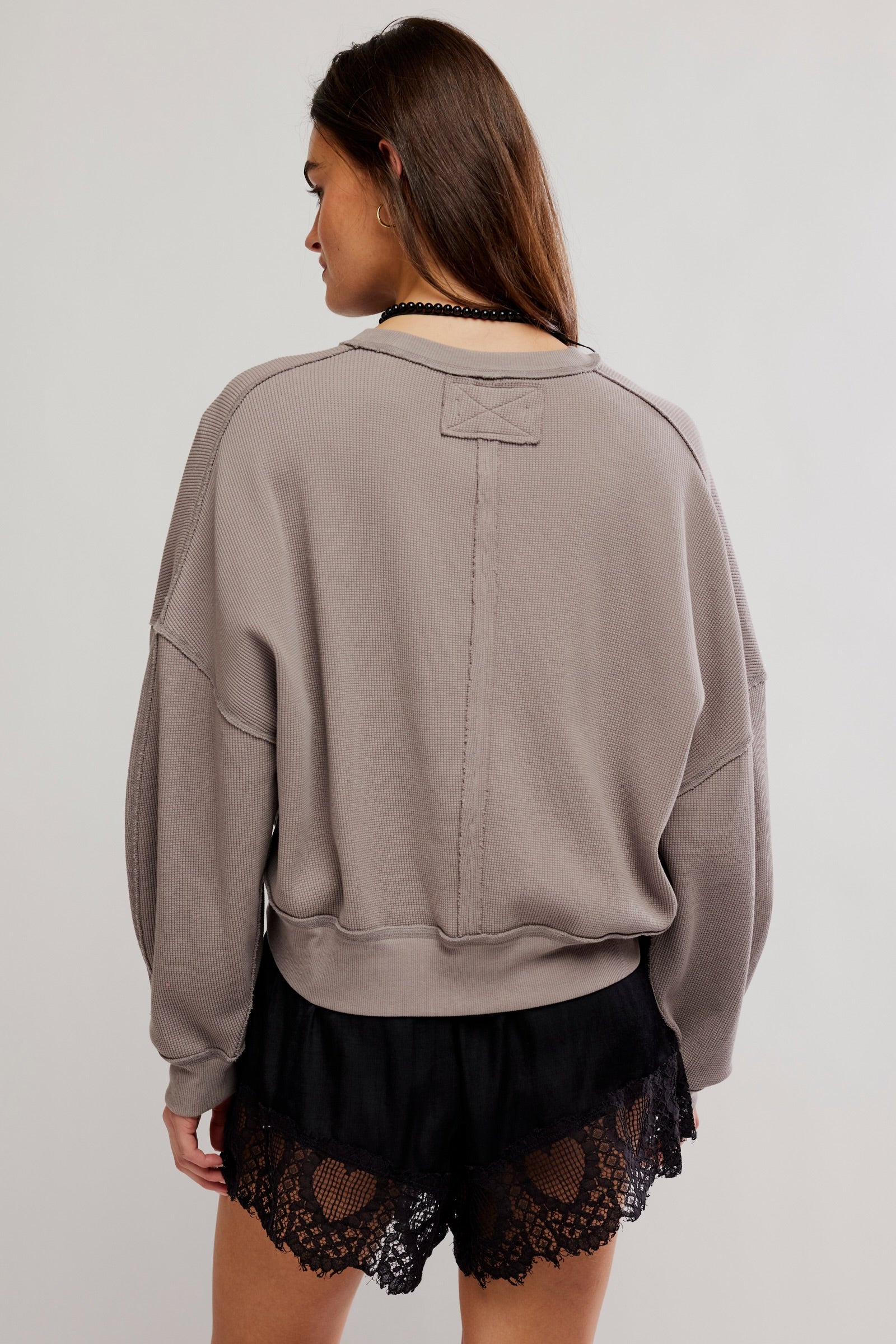FREE PEOPLE SKYLINE PULLOVER - PETRIFIED WOOD