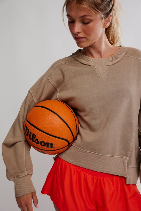 FREE PEOPLE INTERCEPT PULLOVER - SANDY