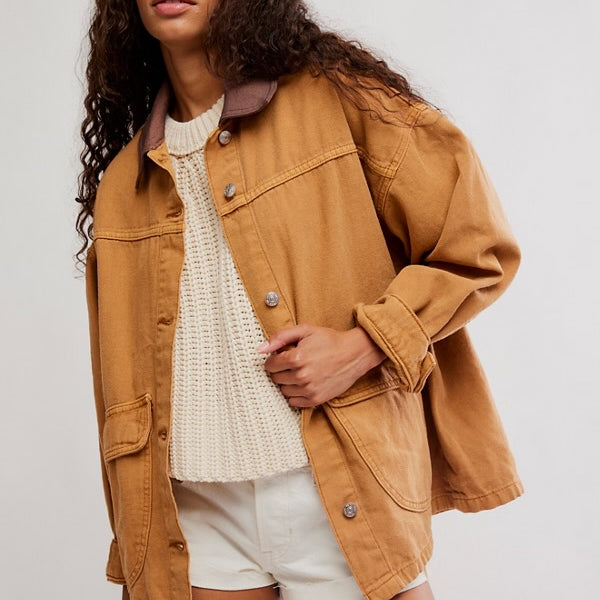 FREE PEOPLE LEMON DENIM JACKET - MEEKAT