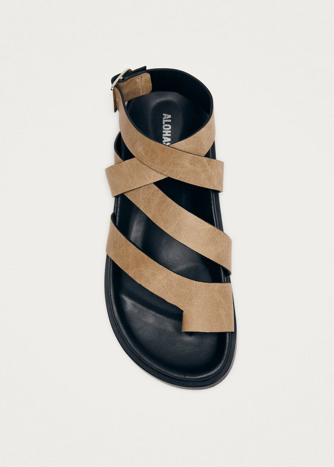 ALOHAS TIDE VINTAGE LEATHER SANDALS - VINTAGE BEIGE