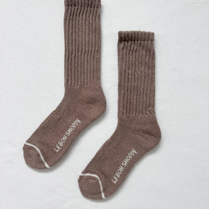 LE BON SHOPPE BALLET SOCKS - MOCHA MOUSSE