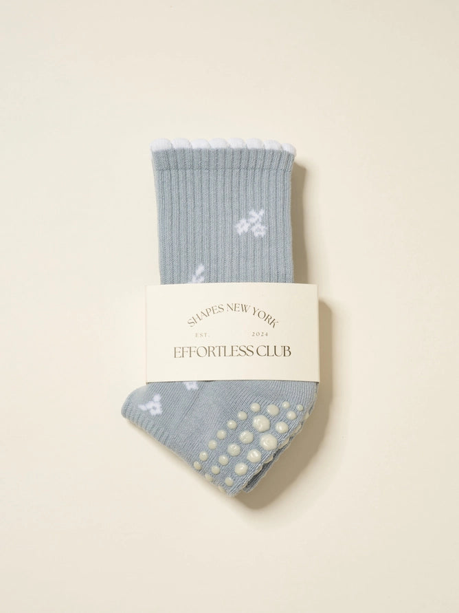 EFFORTLESS CLUB GRIP SOCKS - DENIM