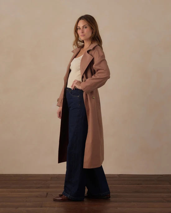 RYLEE + CRU TRENCH COAT - CLAY
