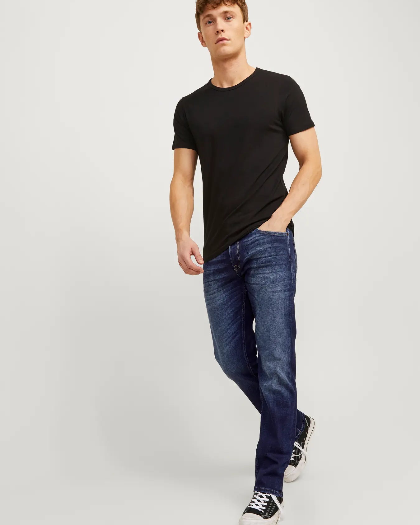 JJ CLARK ORIGINAL REG FIT JEANS - BLUE DENIM