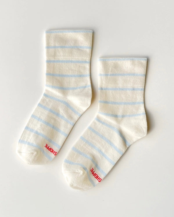 LE BON SHOPPE WALLY SOCKS - SKY STRIPE