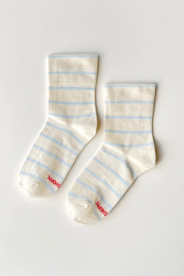 LE BON SHOPPE WALLY SOCKS - SKY STRIPE