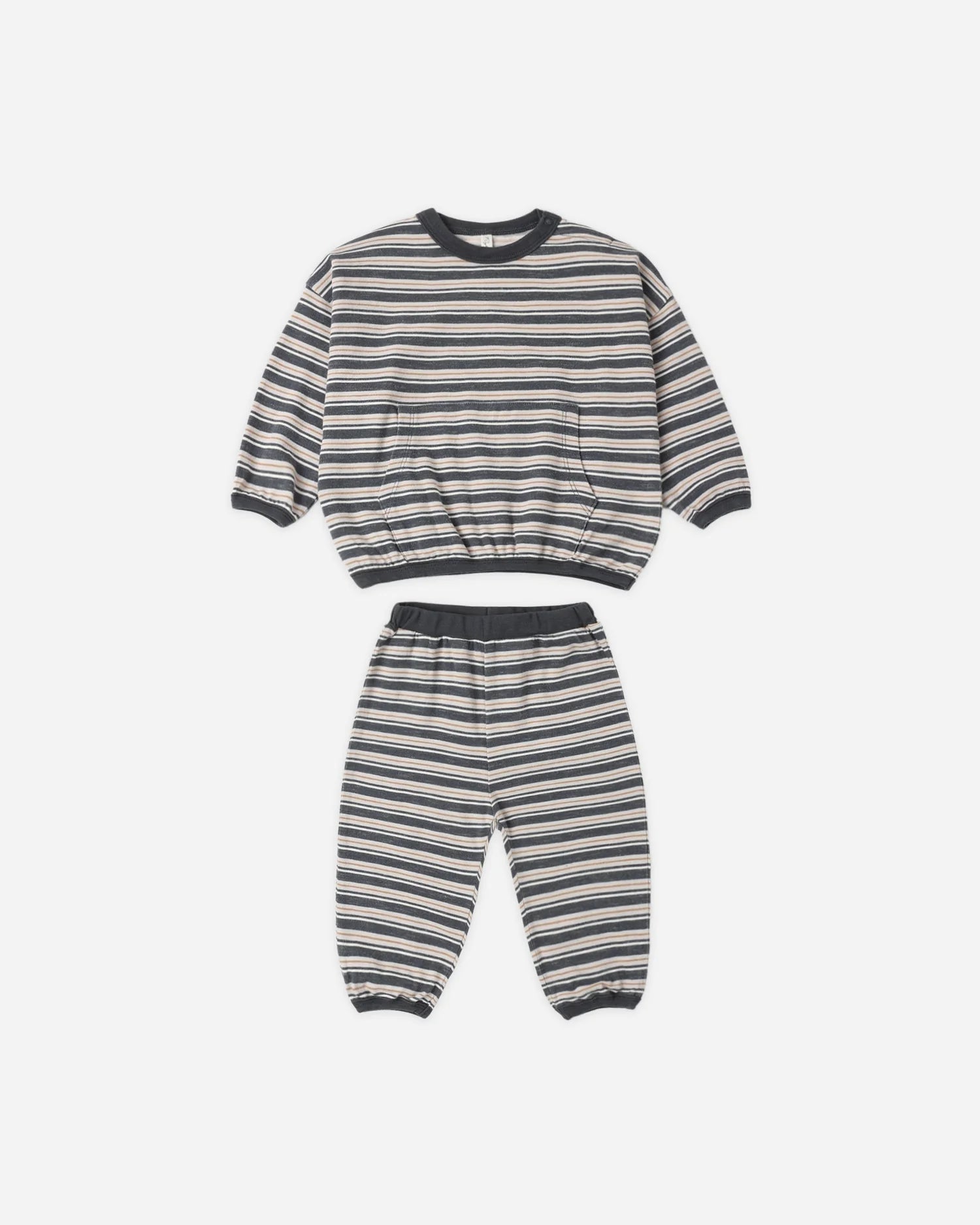 RYLEE + CRU RELAXED SET - BLUE STRIPE