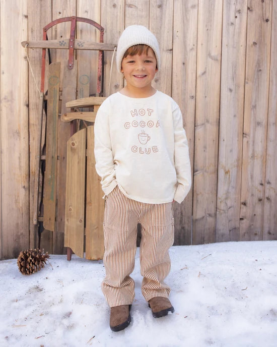 RYLEE + CRU UTILITY PANT - CLAY STRIPE