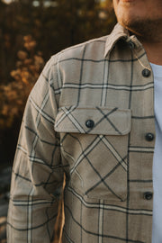 RAYMOND PLAID BUTTON DOWN SHIRT - PURE CASHMERE