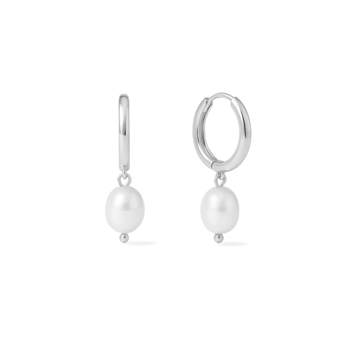 SUNNY SUNDAY PEARL EARRINGS - SILVER