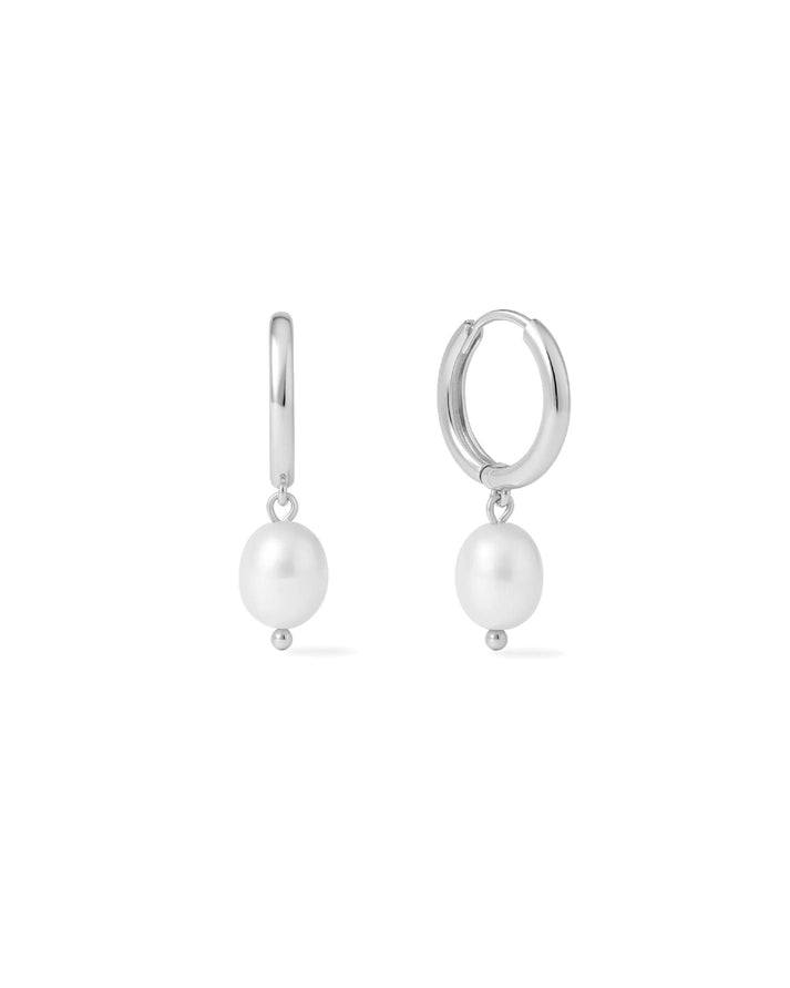 SUNNY SUNDAY PEARL EARRINGS - SILVER