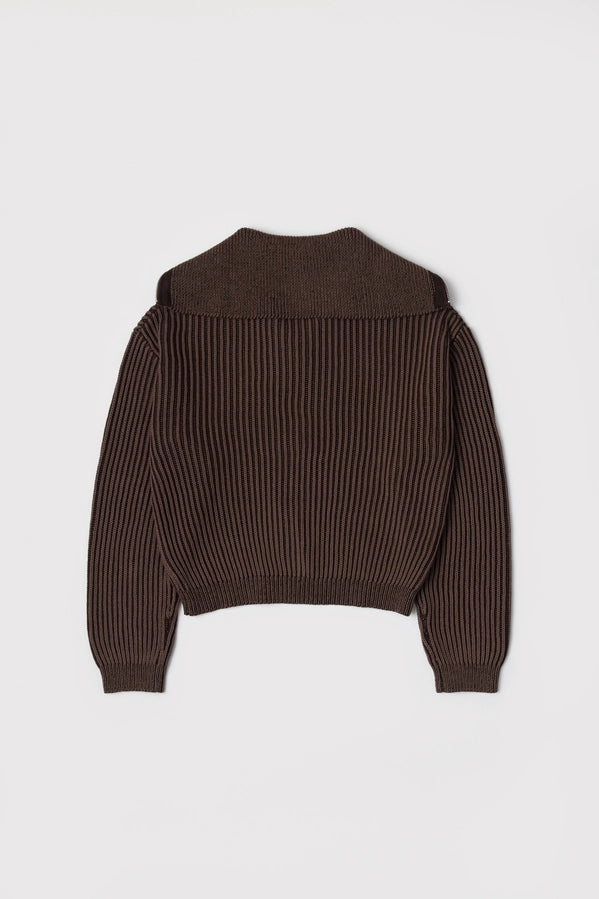 THE ADDISON SWEATER - BROWN MIX