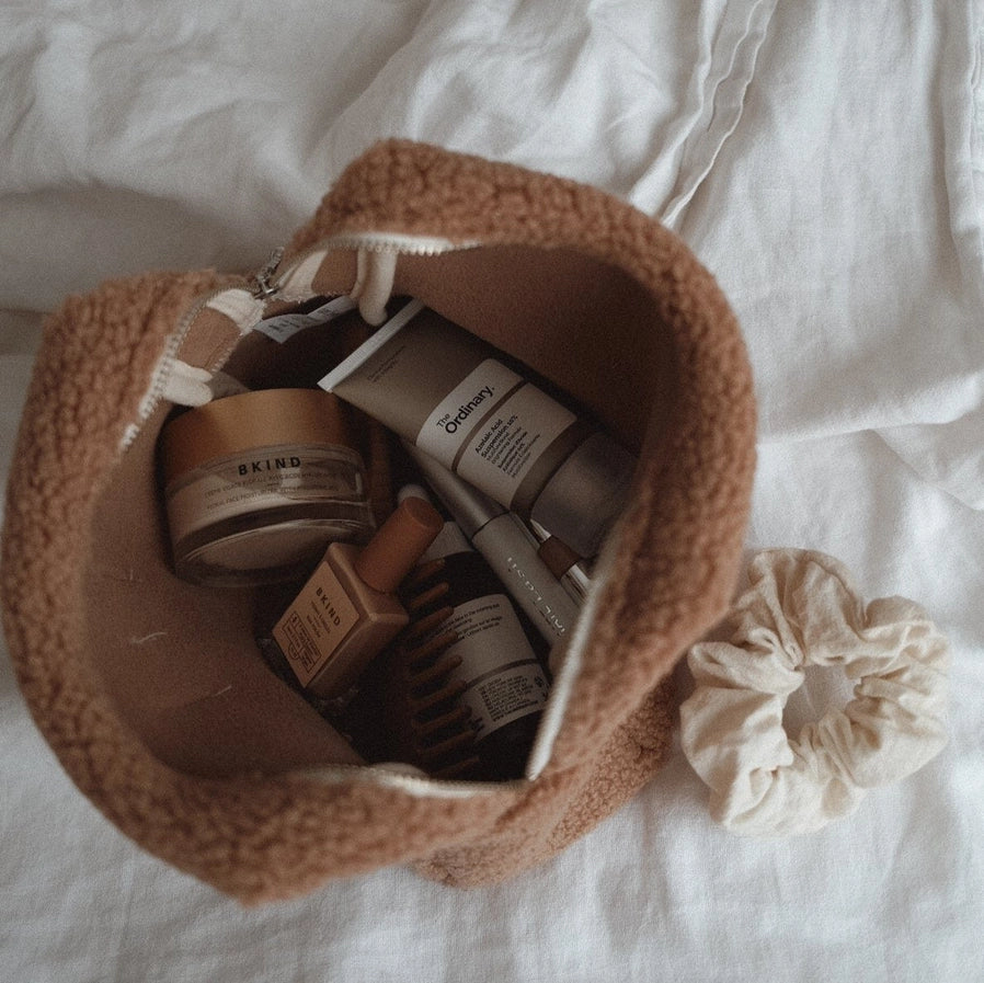 DLS TEDDY POUCH - CAFE