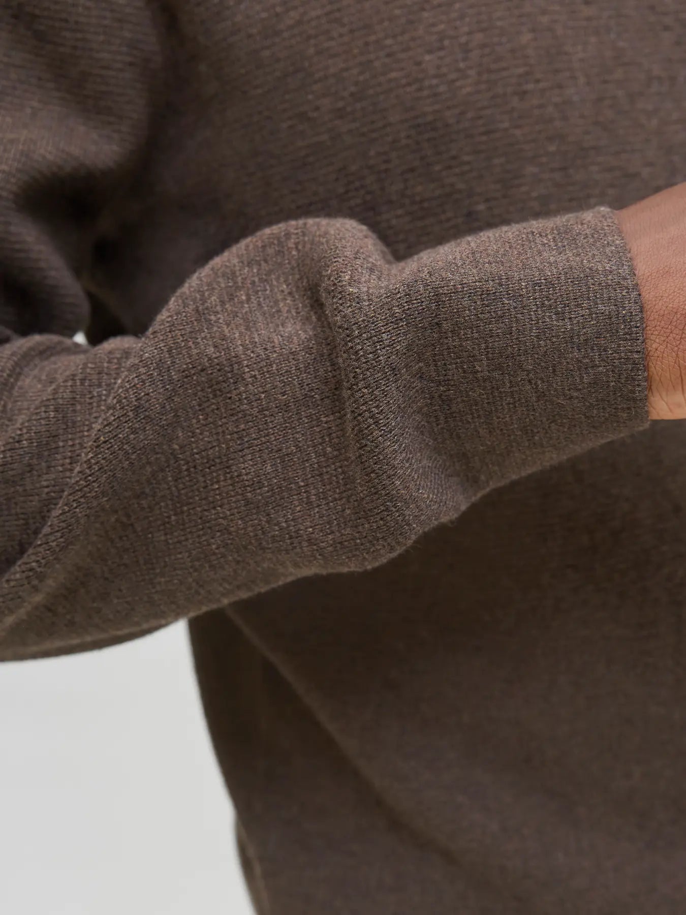 JJ MILANO KNIT ZIP POLO PULLOVER - DELICIOSO MELANGE
