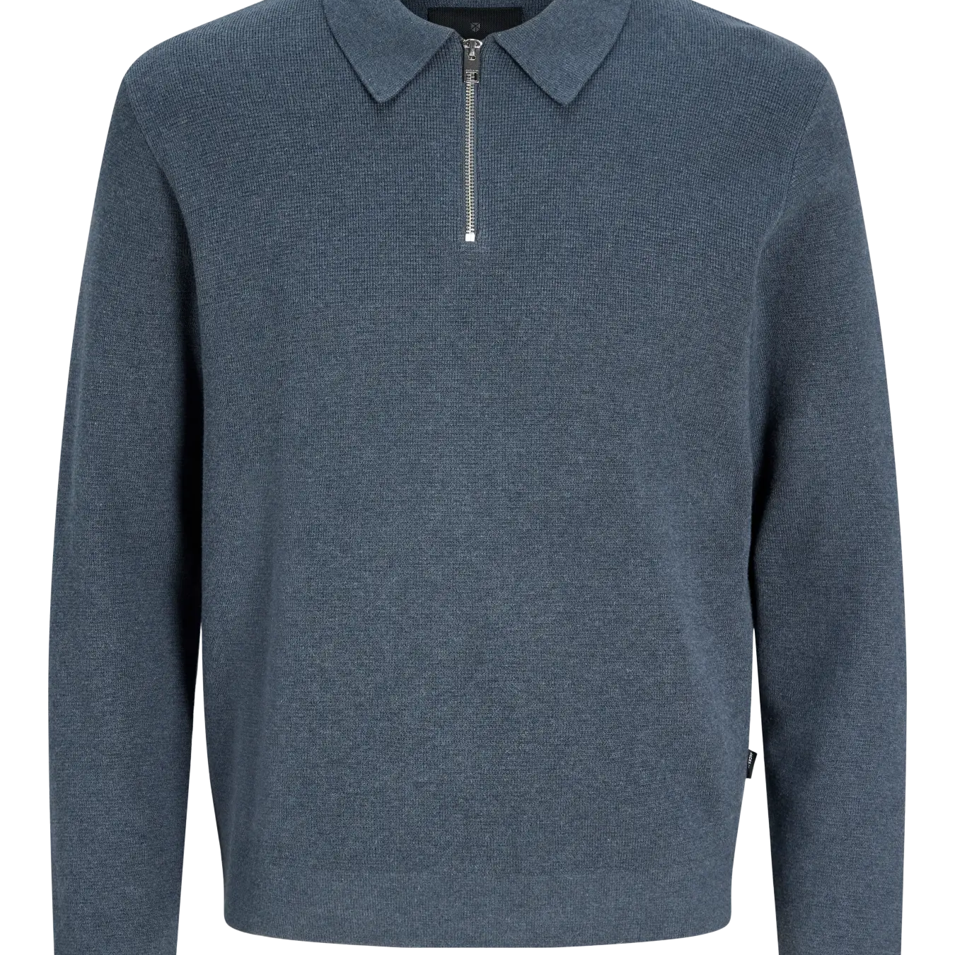 JJ MILANO KNIT ZIP POLO PULLOVER - TURBULENCE