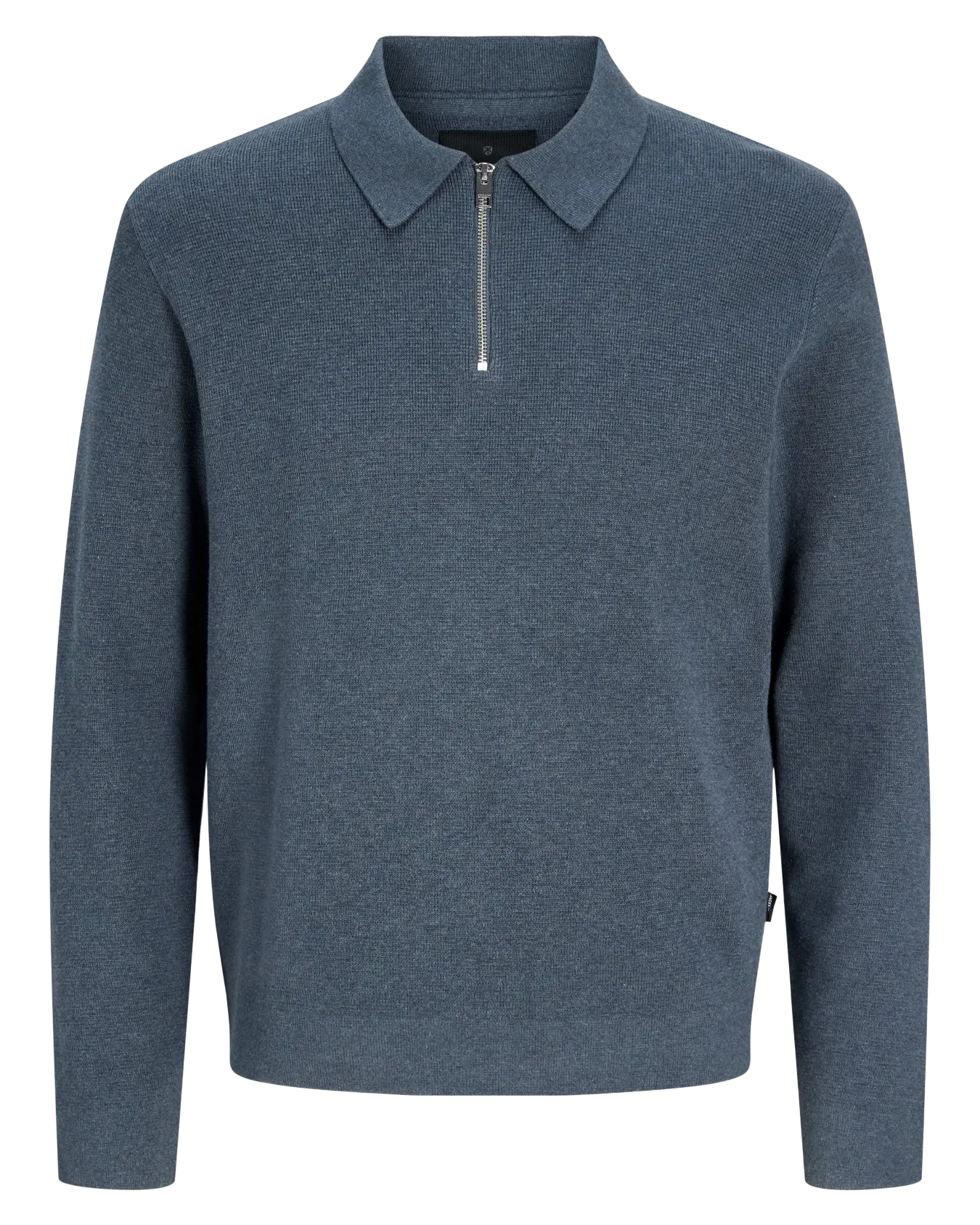 JJ MILANO KNIT ZIP POLO PULLOVER - TURBULENCE