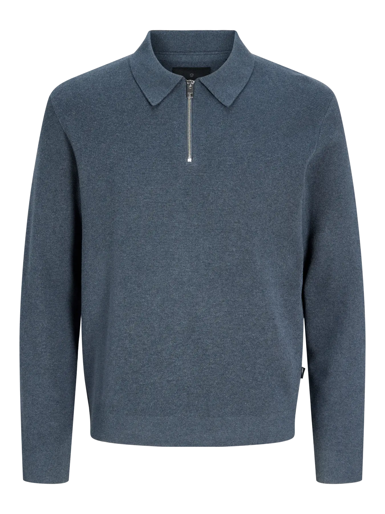 JJ MILANO KNIT ZIP POLO PULLOVER - TURBULENCE