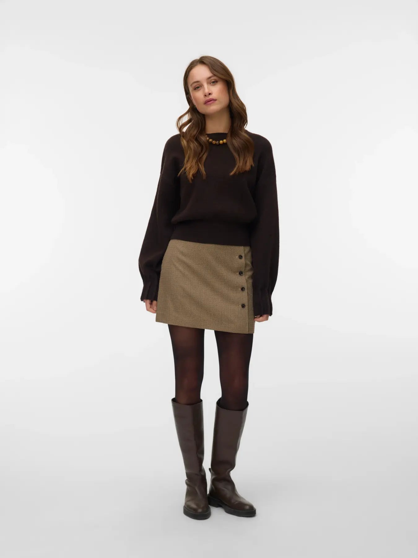 VM KACY O NECK PULLOVER - CHOCOLATE TORTE