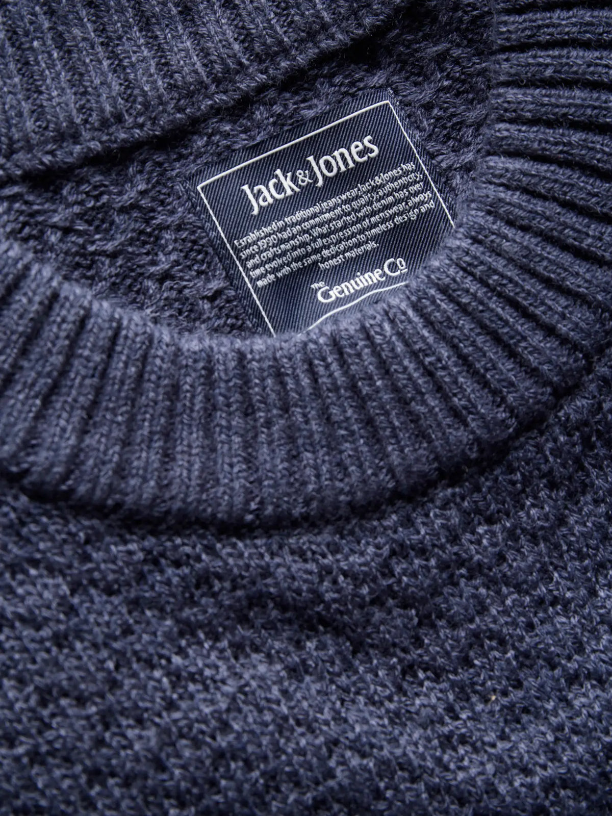 JJ BLAKE KNIT CREW NECK PULLOVER - NAVY