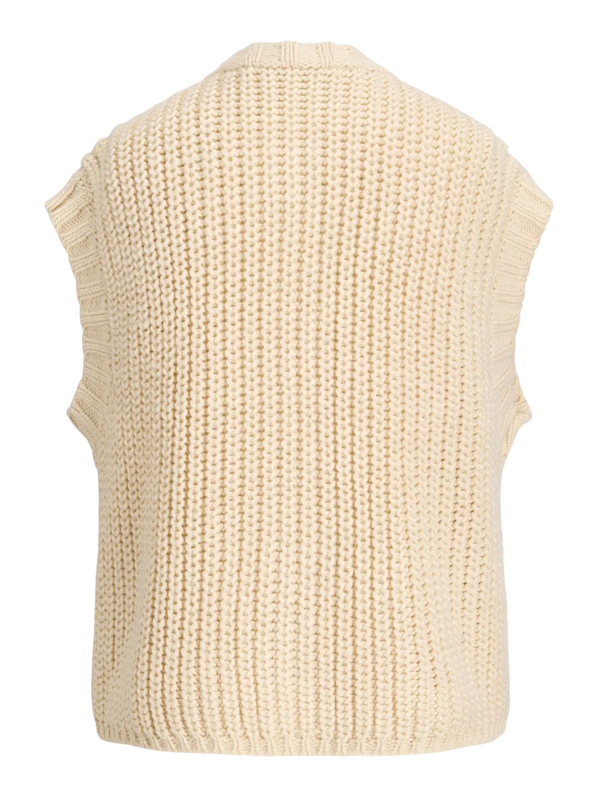 JJXX KELLY CHUNKY VEST - BONE WHITE