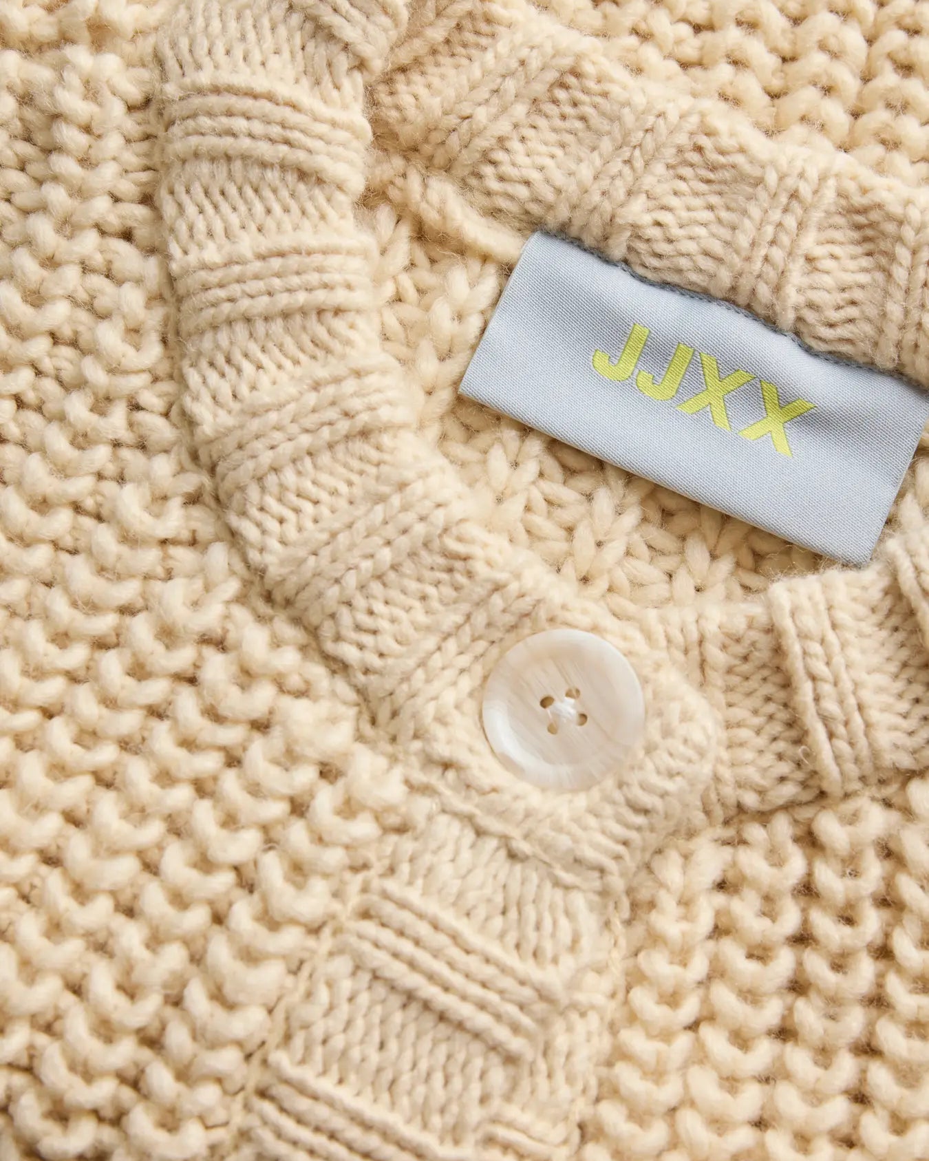 JJXX KELLY CHUNKY VEST - BONE WHITE