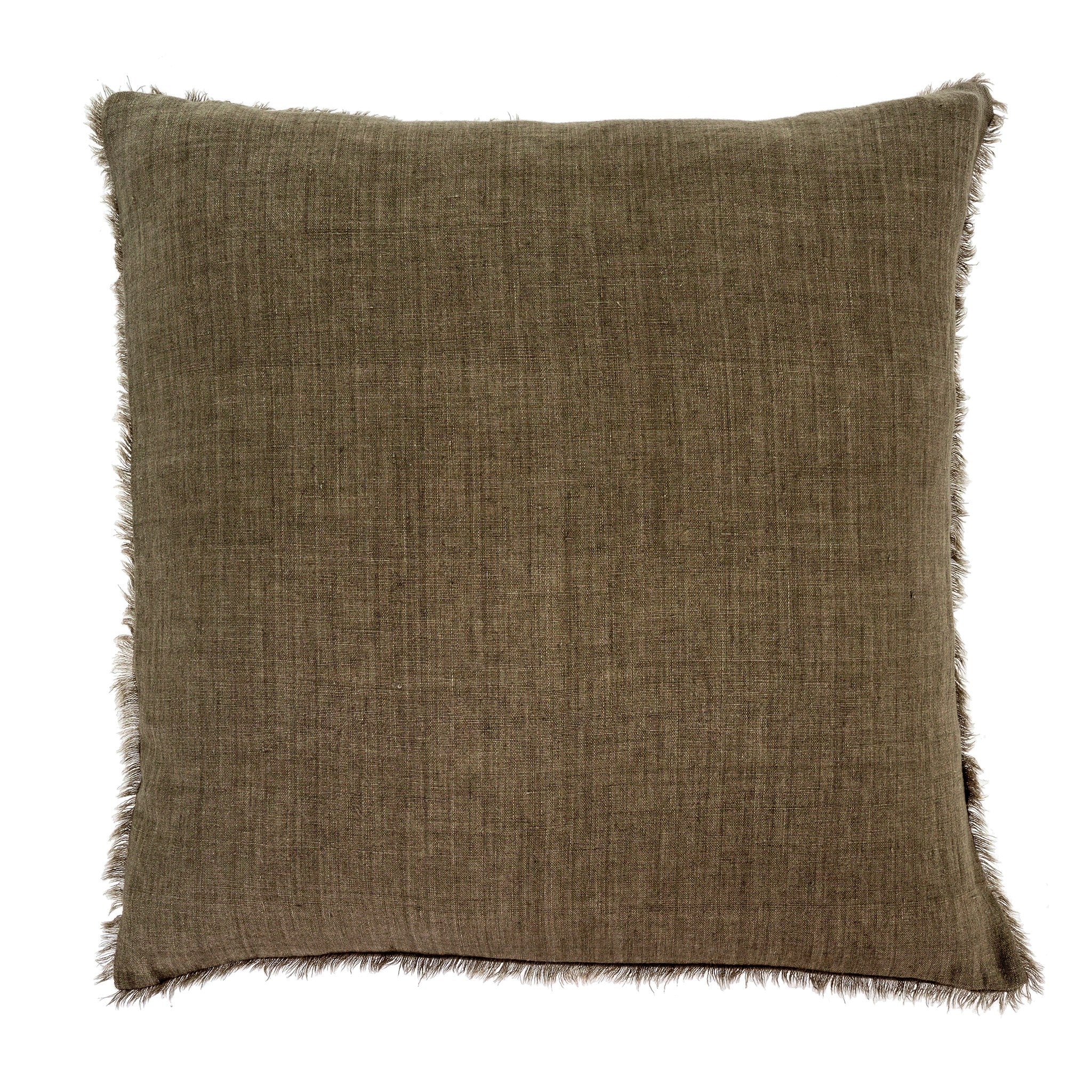 LINA LINEN PILLOW - SHADOW