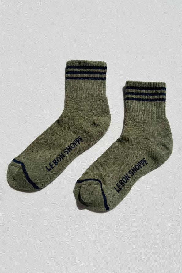 LE BON SHOPPE GIRLFRIEND SOCKS - SAGE
