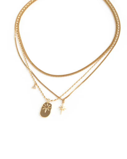 PAOLA LAYERED NECKLACE - GOLD