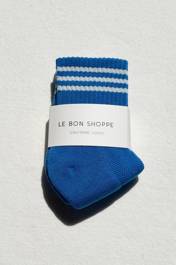 LE BON SHOPPE GIRLFRIEND SOCKS - ROYAL BLUE