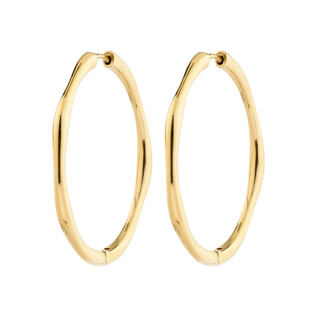 PILGRIM HAZE RECYCLED HOOP EARRINGS - GOLD