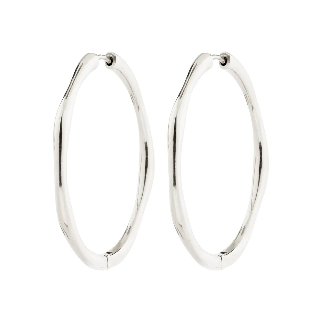 PILGRIM HAZE RECYCLED HOOP EARRINGS - SILVER
