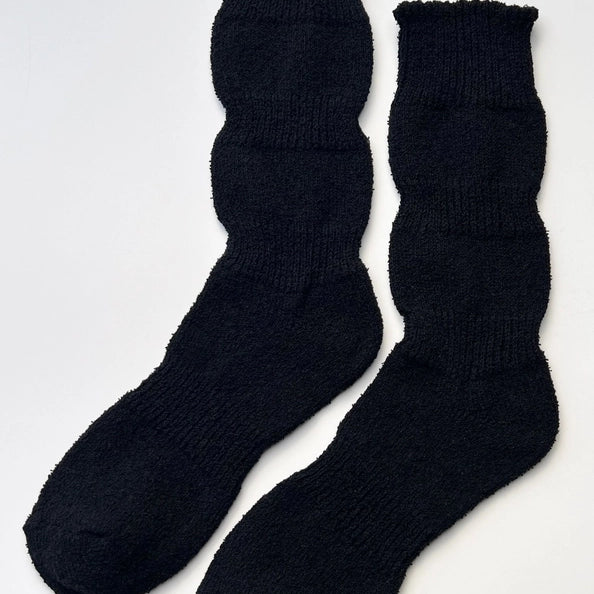 LE BON SHOPPE AIRY PUFFIN SOCKS - BLACK