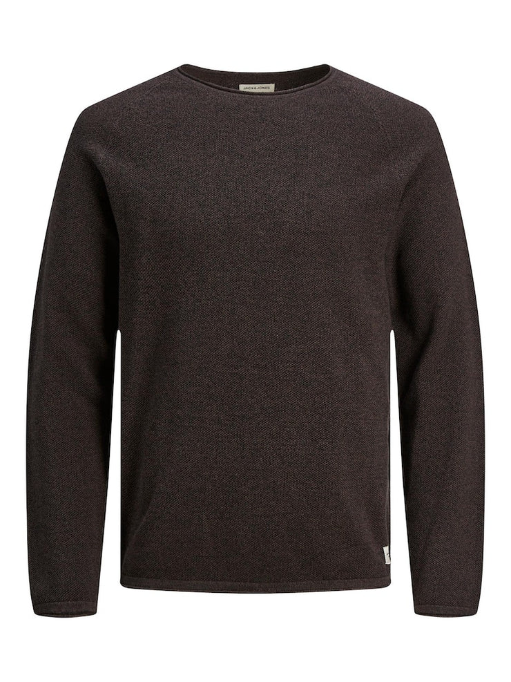 HILL BASIC SWEATER - SEAL BROWN