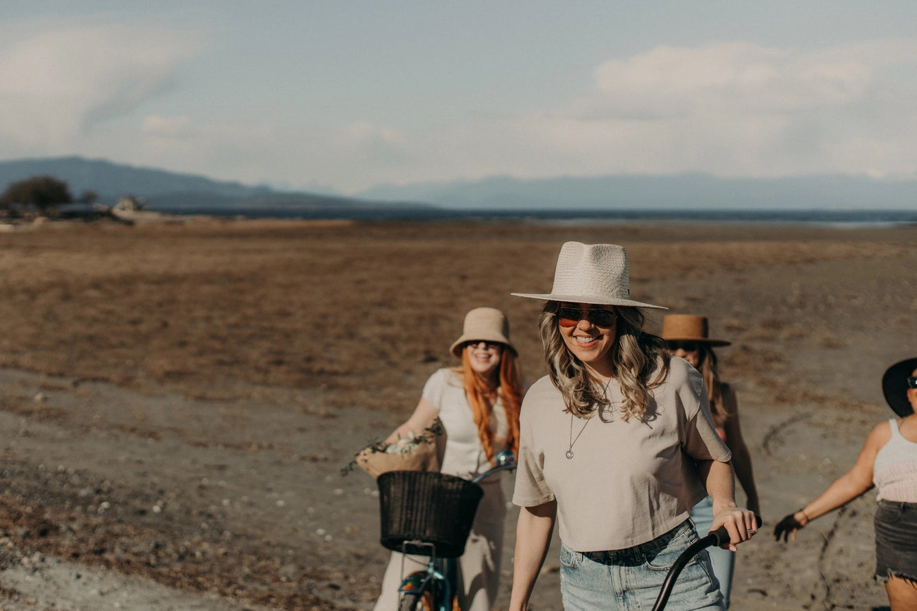 WEST VON SIENNA PALM STRAW HAT - OFF WHITE