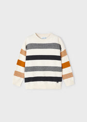 MAYORAL STRIPED PULLOVER - OATMEAL