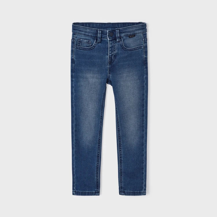 MAYORAL SLIM FIT SOFT DENIM JEANS - MED WASH