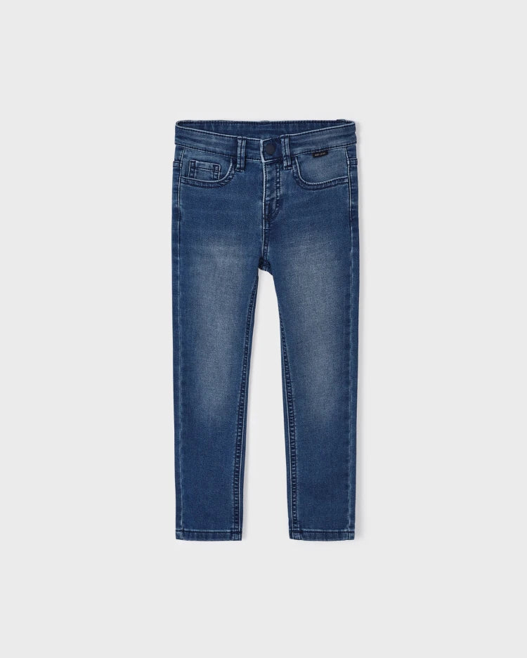 MAYORAL SLIM FIT SOFT DENIM JEANS - MED WASH