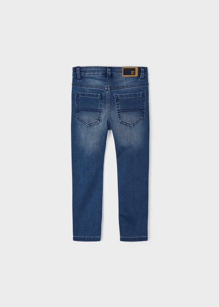 MAYORAL SLIM FIT SOFT DENIM JEANS - MED WASH