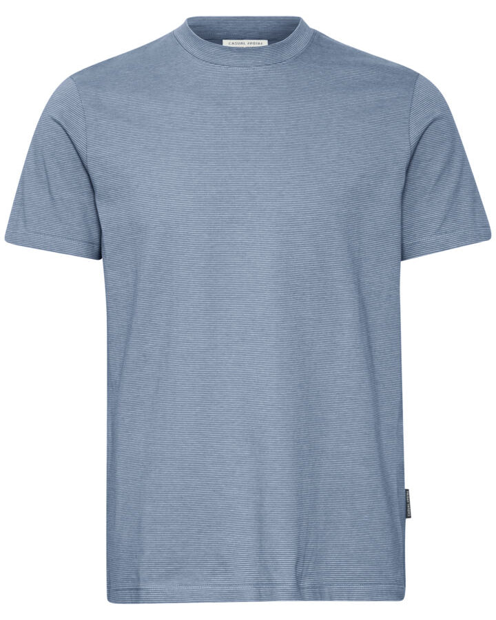 CASUAL FRIDAY THOR STRIPED TEE - CHINA BLUE