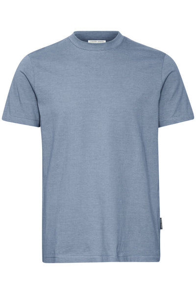 CASUAL FRIDAY THOR STRIPED TEE - CHINA BLUE