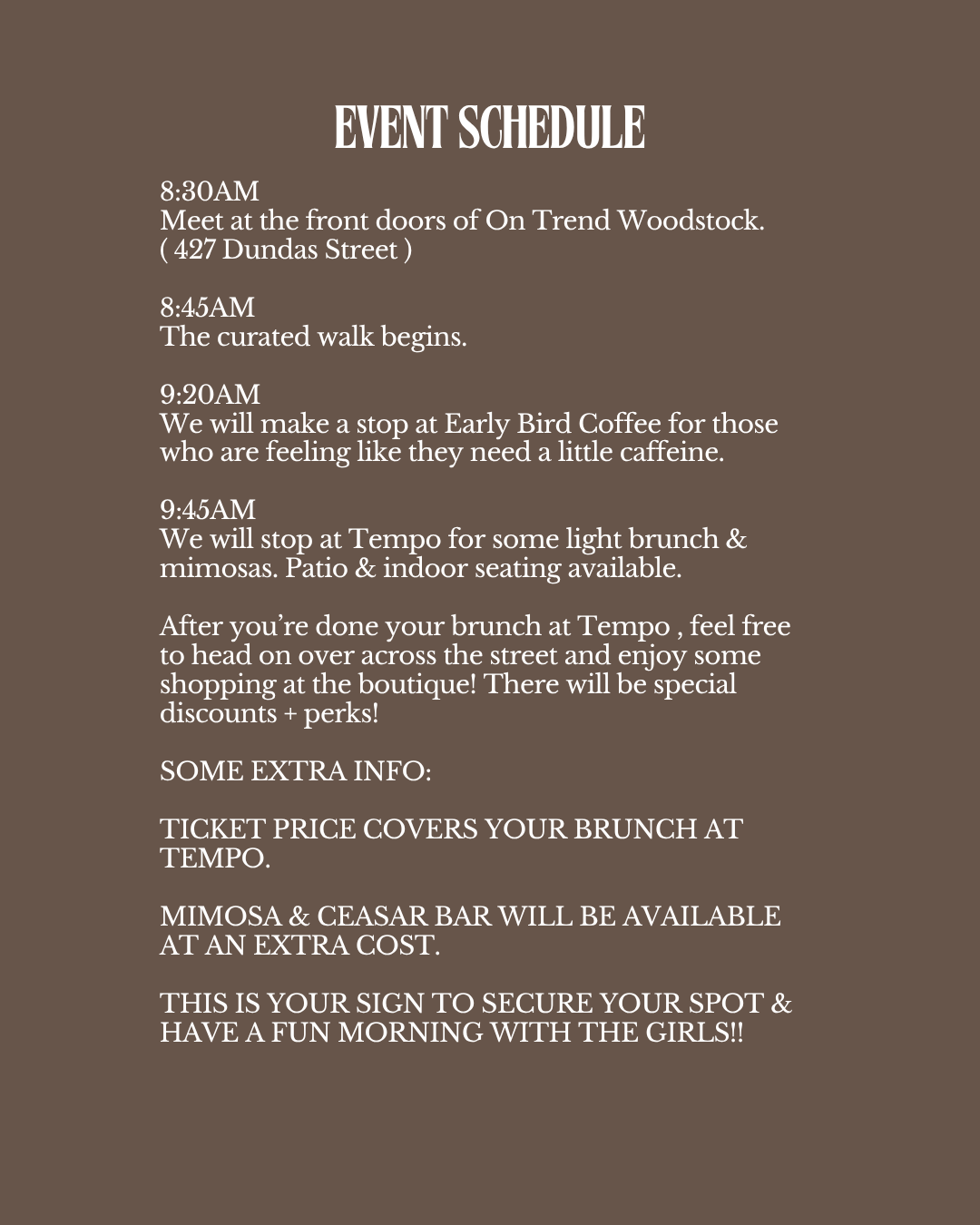 THE FALL SOCIAL - OCT 3RD