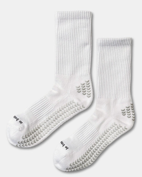 LE BON SHOPPE GYM GRIP SOCKS - WHITE