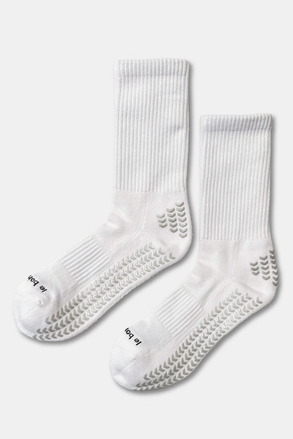 LE BON SHOPPE GYM GRIP SOCKS - WHITE