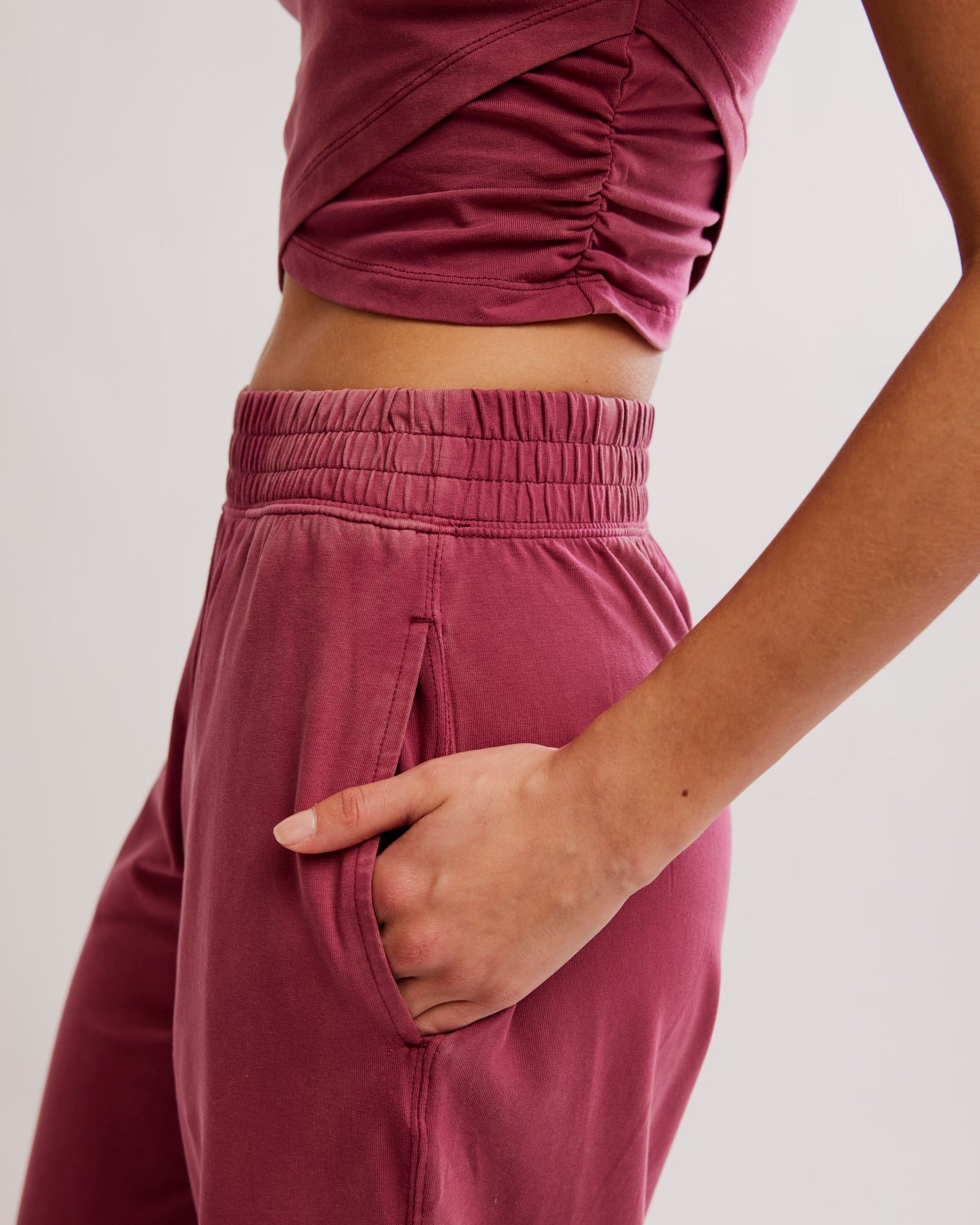 FREE PEOPLE HOT SHOT CROSSOVER SET - BRICK