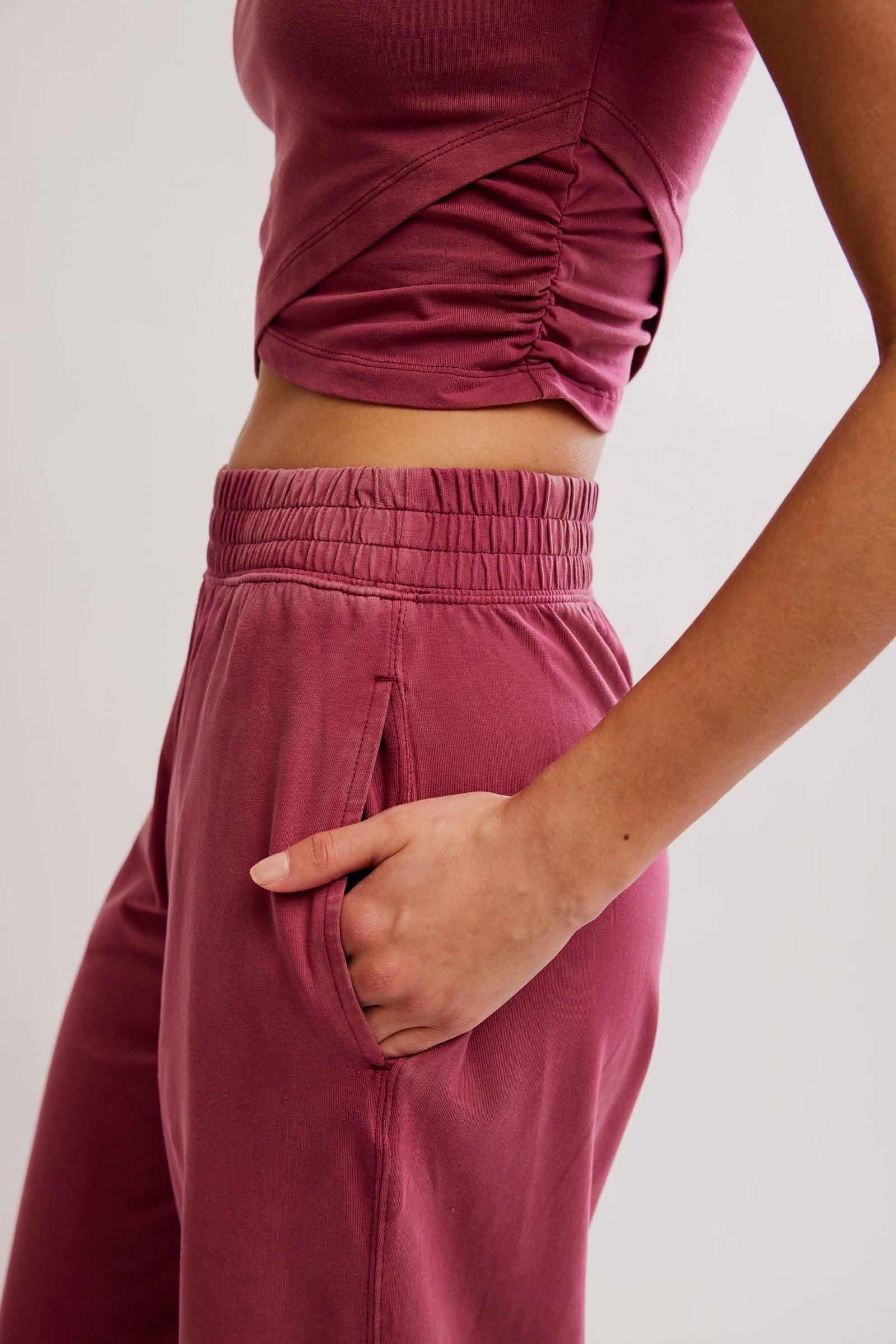 FREE PEOPLE HOT SHOT CROSSOVER SET - BRICK