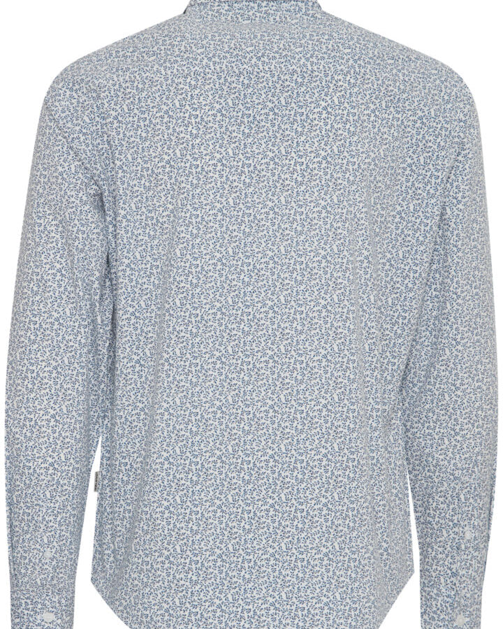 BLEND PRINTED BUTTON DOWN SHIRT - CAPTAINS BLUE