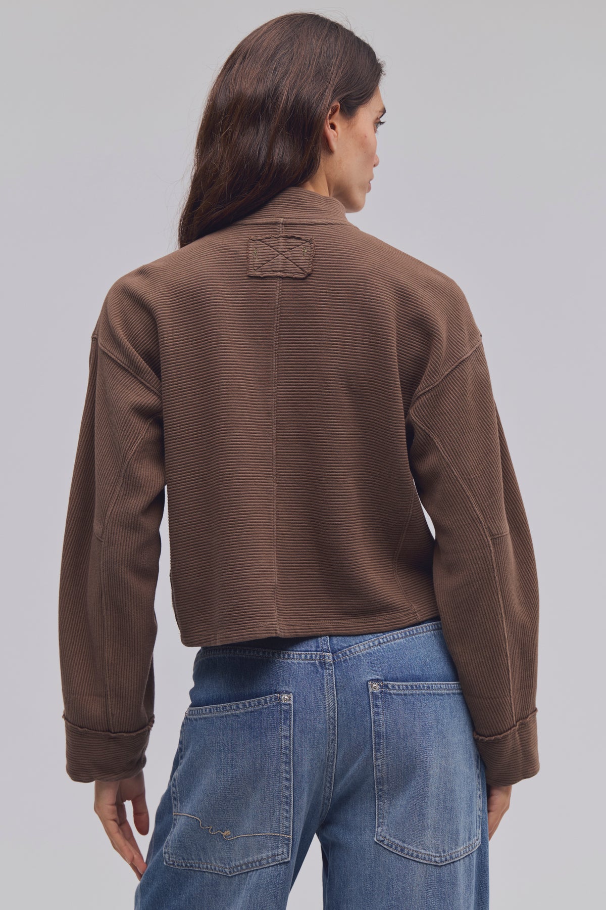 FREE PEOPLE CELESTE QUARTERZIP PULLOVER - TEAK