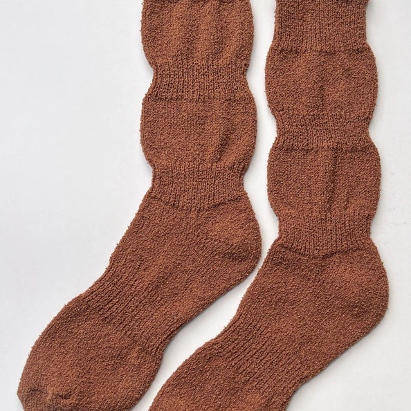 LE BON SHOPPE AIRY PUFFIN SOCKS - WHISKEY